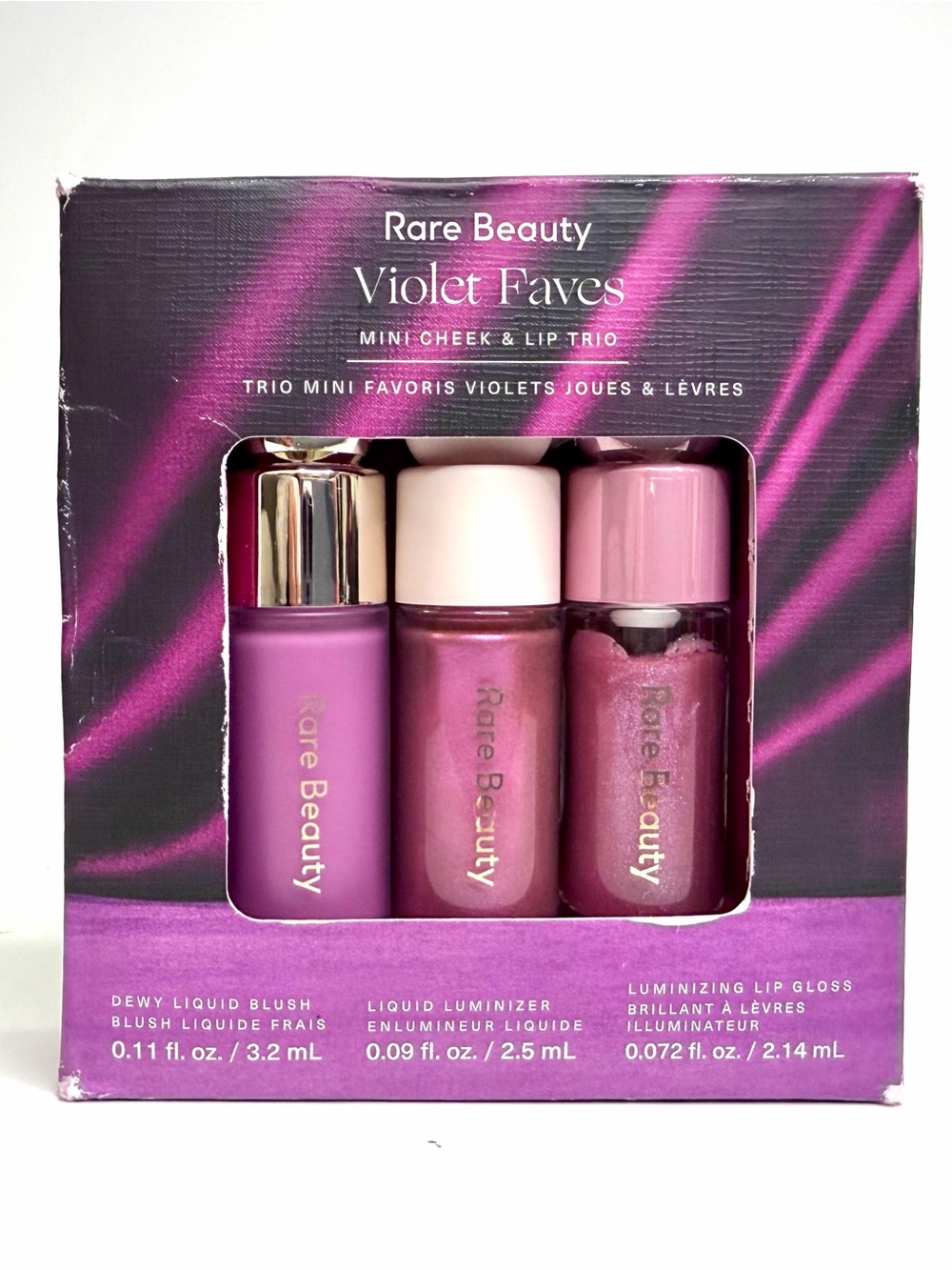 Rare Beauty Violet Faves Mini Cheek & Lip Trio